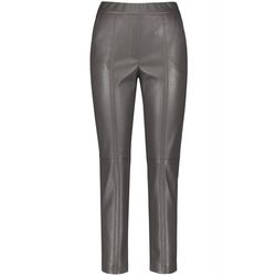 Gerry Weber Collection Synthetic leather trousers - gray (70485)