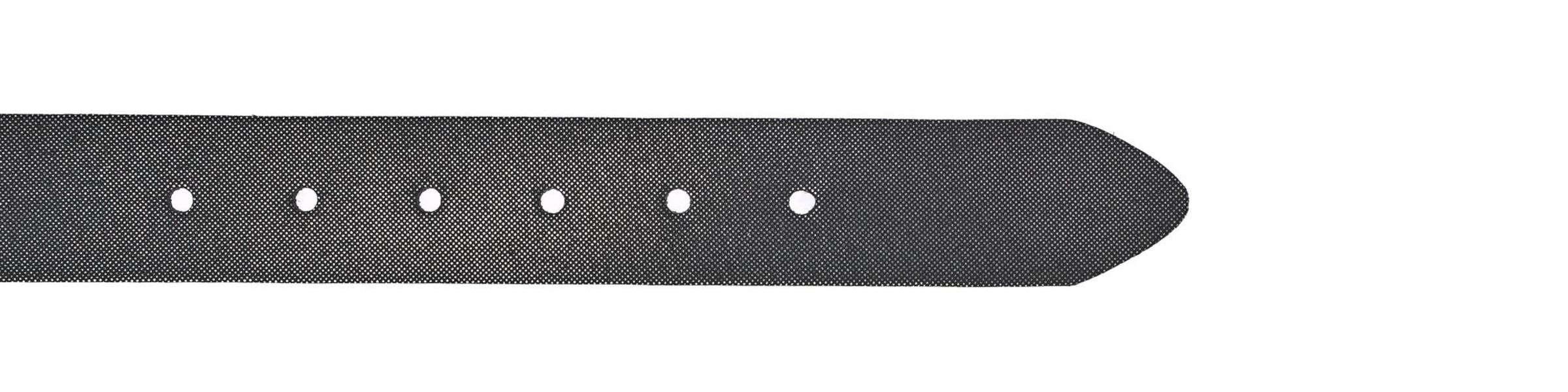 Vanzetti Leather belt with metallic effect - black (7915)