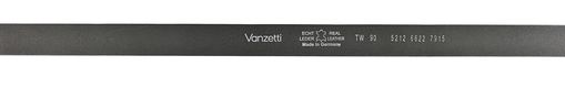Vanzetti Ceinture en cuir avec effet métallique - noir (7915)