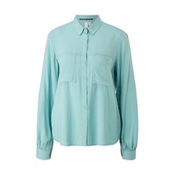 Q/S designed by Light viscose blouse - green/blue (6553)