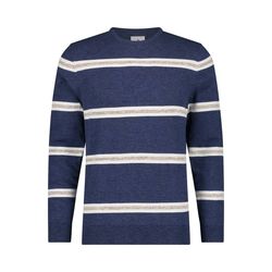 State of Art Mouliné sweater with stripes - blue (5885)