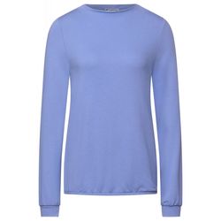 Street One Shirt in plain color - blue (13467)