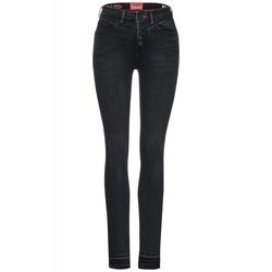 Street One Jeans slim en taille haute - noir (13594)