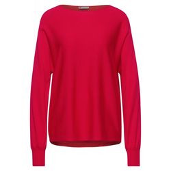 Street One Sweater with dolman sleeves - red (13481)