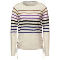 Cecil Sweater with stripe pattern - beige (33223)