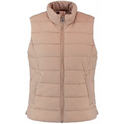 Taifun Quilted vest with stand up collar - beige (09360)