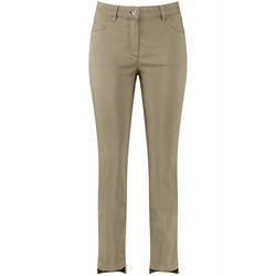 Gerry Weber Collection Pantalon avec ourlet tendance - brun/vert (50919)
