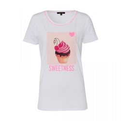 More & More T-shirt with neon details - white (0010)