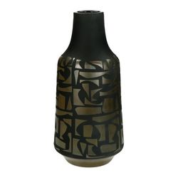Pomax Vase FIFTIES (Ø18x37,4cm) - schwarz/braun (BRO)