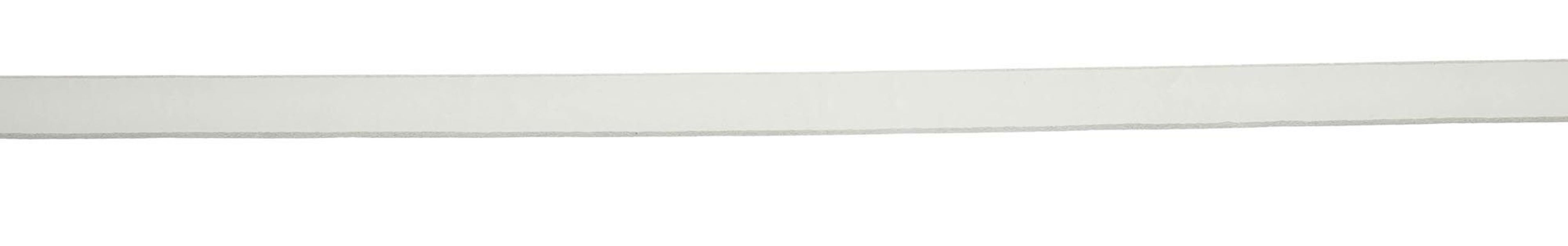 Vanzetti Ceinture en cuir avec boucle en métal - blanc (0100)