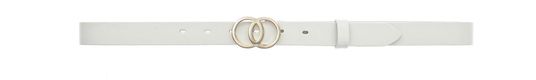 Vanzetti Leather belt with metal buckle - white (0100)