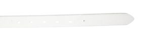 Vanzetti Leather belt with metal buckle - white (0100)