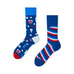 Many Mornings Chaussettes DR TOOTH - rouge/bleu (00)