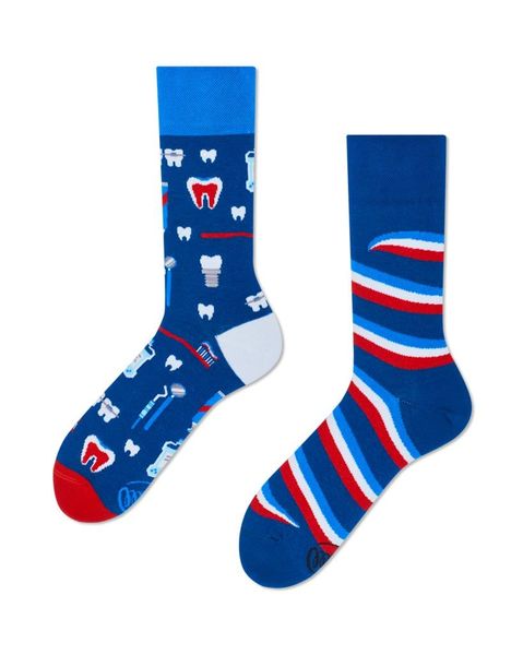 Many Mornings Chaussettes DR TOOTH - rouge/bleu (00)