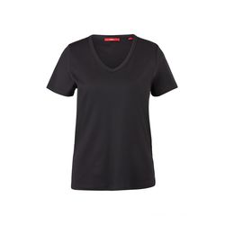 s.Oliver Red Label Slim fit : T-shirt en coton - noir (9999)