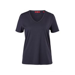 s.Oliver Red Label Slim fit: cotton t shirt - blue (5959)