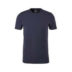 s.Oliver Black Label T-shirt with round neck - blue (5958)