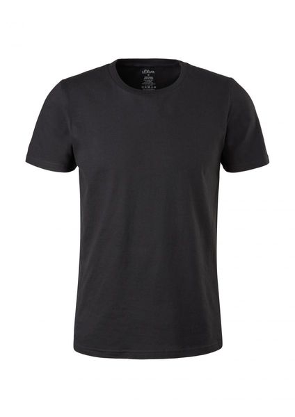 s.Oliver Red Label T-shirt étroit en jersey (2 pièces) - noir (9999)