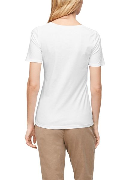 s.Oliver Red Label Slim fit : chemise en jersey - blanc (0100)