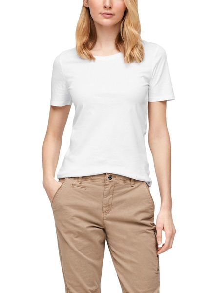 s.Oliver Red Label Slim fit : chemise en jersey - blanc (0100)