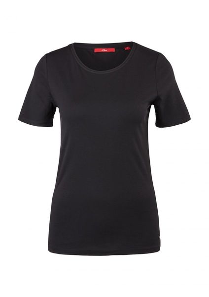 s.Oliver Red Label Slim fit: jersey shirt - black (9999)