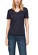 s.Oliver Red Label Slim fit: T-Shirt aus Baumwolle - blau (5959)
