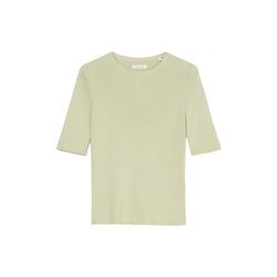 Marc O'Polo Organic Cotton Short Sleeve Sweater - green (414)