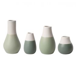 Räder Mini vases (set of 4) - green/beige (NC)