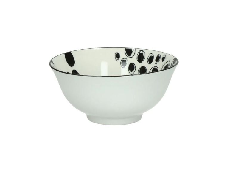 Pomax Bowl (Ø15x7cm) - white/black (BW)