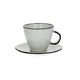 Pomax Cup and saucer - white/black (00)