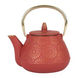 SEMA Design Teapot (17x13x13cm) - Lotus - gold/red (00)