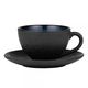 Bitz Cup with saucer - black/blue (00)