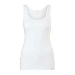 Q/S designed by Slim fit: Basic tank top - white (0100)