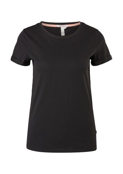 Q/S designed by Regular fit: basic t-shirt - black (9999)