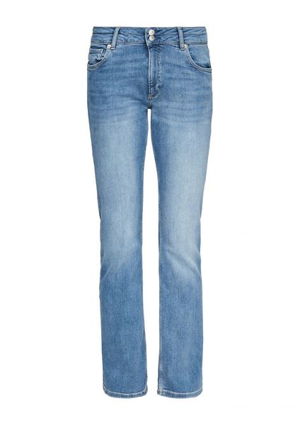 Q/S designed by Slim Fit : Jeans à jambes coupées - bleu (55Z4)