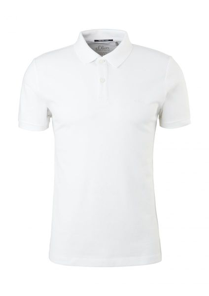 s.Oliver Red Label Regular fit: Polo avec structure - blanc (01A1)