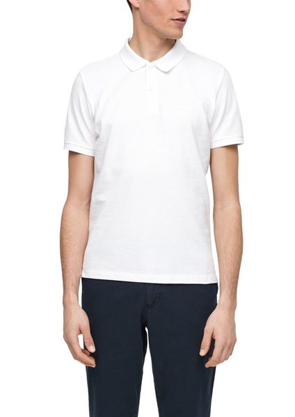 s.Oliver Red Label Regular fit: Polo shirt - white (01A1)