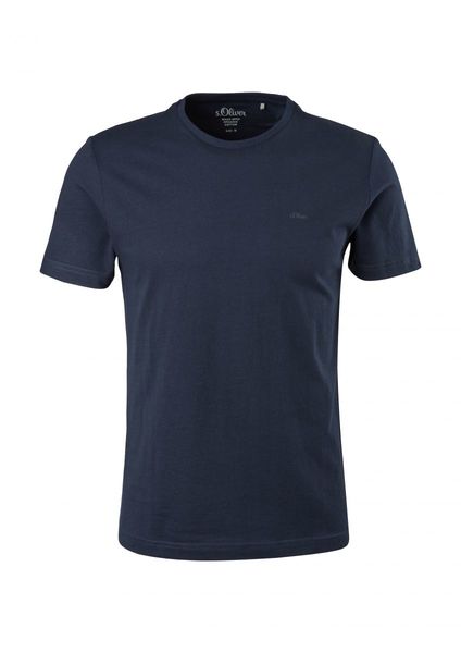 s.Oliver Red Label Regular fit: Basic T-Shirt - blau (5978)