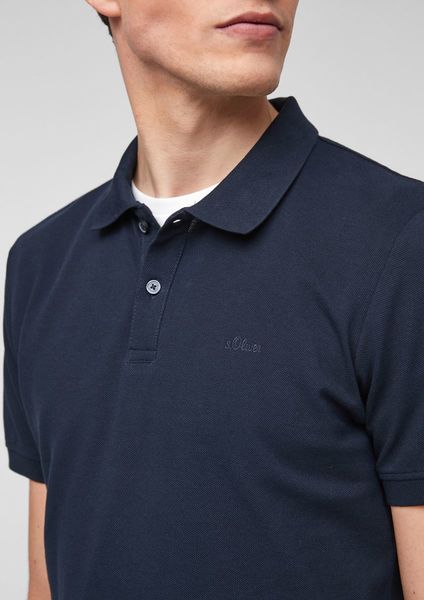 s.Oliver Red Label Regular fit: Piqué-Poloshirt - blau (5978)