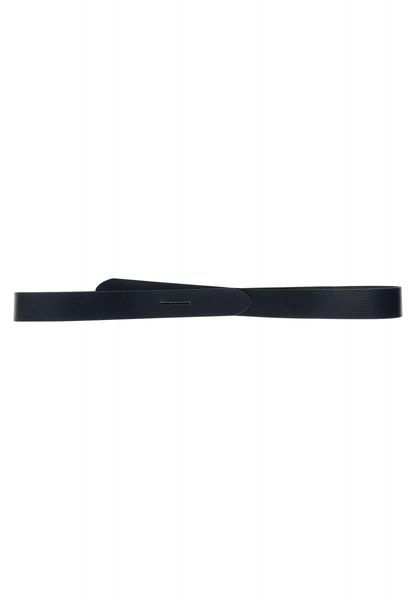 Street One Real Leather Tie Belt - blue (12552)