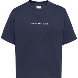 Tommy Jeans Shirt with logo print - blue (C87)