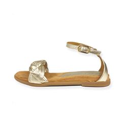 Unisa Flat padded sandals - gold (PLATINO)