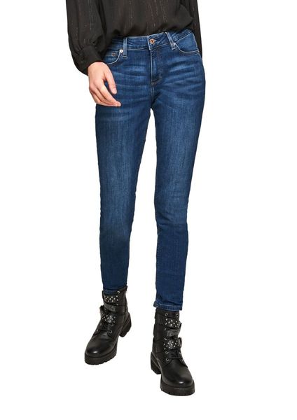 Q/S designed by Skinny Fit: Super Skinny leg jeans - Sadie - blue (58Z4)