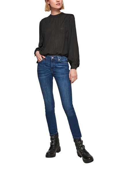 Q/S designed by Skinny Fit: Super Skinny leg-Jeans - Sadie - blau (58Z4)