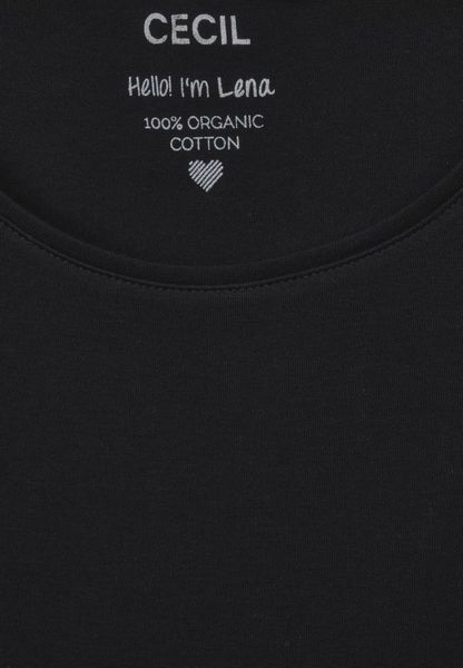 Cecil T-shirt bio Lena - noir (10001)