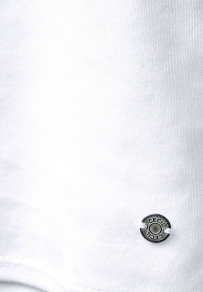 Cecil T-shirt bio Lena - blanc (10000)