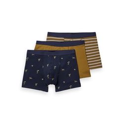 Scotch & Soda Classic boxer shorts - 3-pack - brown/blue (0217)