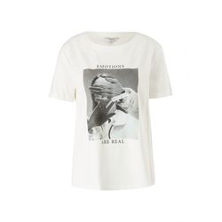 comma CI T-shirt with photo print - white (01D7)