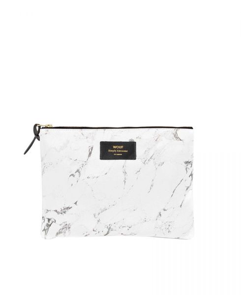 WOUF Cosmetic bag WHITE MARBLE - white (00)
