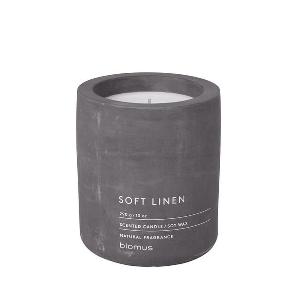 Blomus Bougie parfumée (Ø9x11cm) - Soft Linen - Fraga - gris (00)
